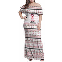 Pig Overflows Christmas Family Matching Off Shoulder Maxi Dress and Hawaiian Shirt Xmas Holiday Patterns - Wonder Print Shop