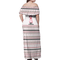 Pig Overflows Christmas Family Matching Off Shoulder Maxi Dress and Hawaiian Shirt Xmas Holiday Patterns - Wonder Print Shop