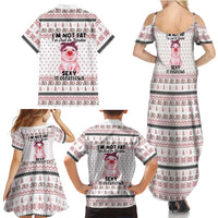 Pig Overflows Christmas Family Matching Summer Maxi Dress and Hawaiian Shirt Xmas Holiday Patterns - Wonder Print Shop