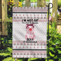 Pig Overflows Christmas Garden Flag Xmas Holiday Patterns - Wonder Print Shop