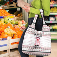 Pig Overflows Christmas Grocery Bag Xmas Holiday Patterns - Wonder Print Shop