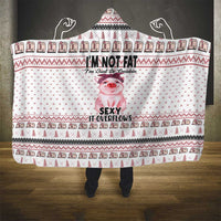 Pig Overflows Christmas Hooded Blanket Xmas Holiday Patterns - Wonder Print Shop