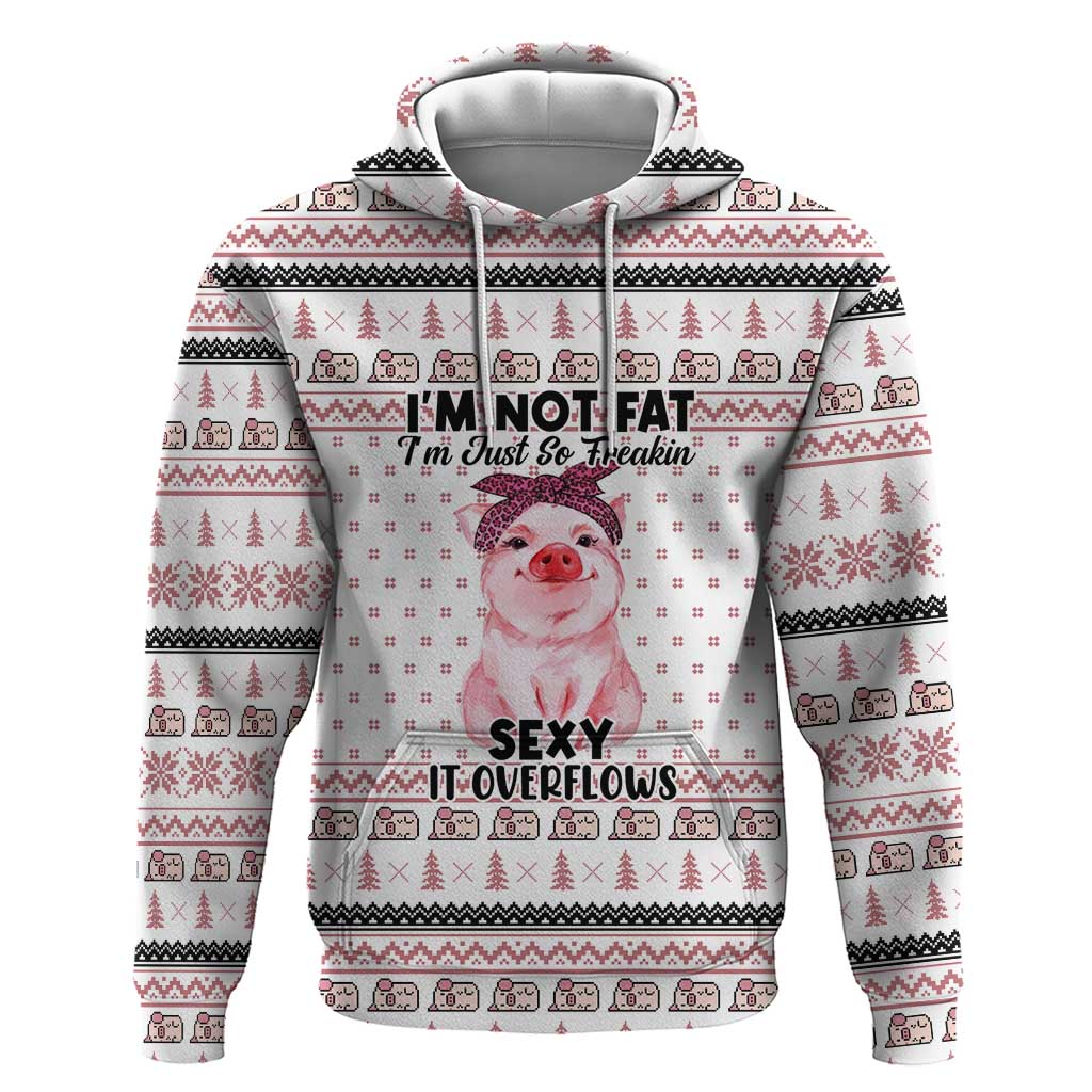 Pig Overflows Christmas Hoodie Xmas Holiday Patterns - Wonder Print Shop