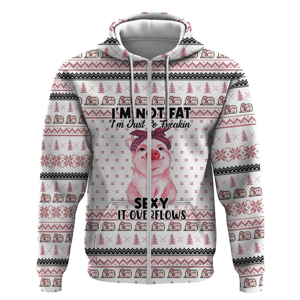 Pig Overflows Christmas Hoodie Xmas Holiday Patterns - Wonder Print Shop