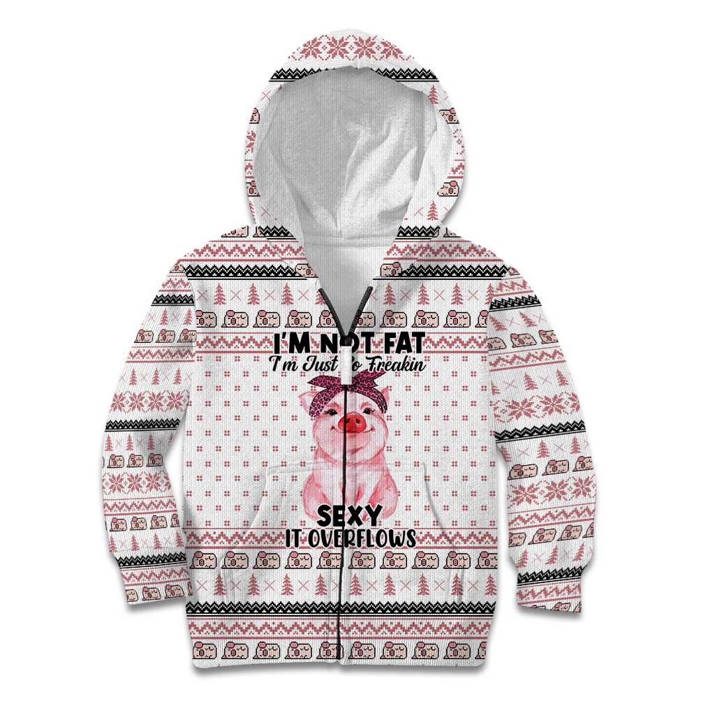 Pig Overflows Christmas Kid Hoodie Xmas Holiday Patterns - Wonder Print Shop