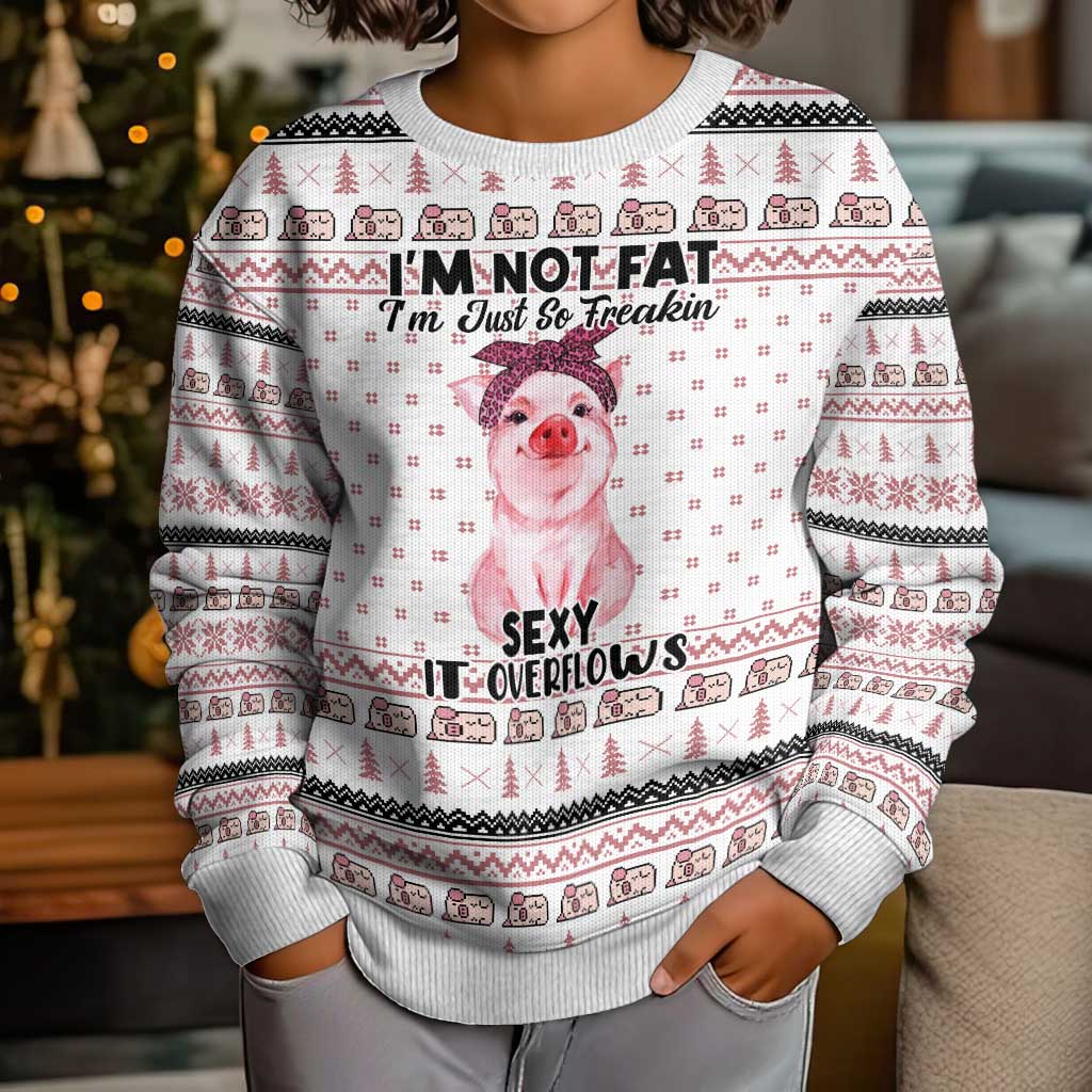 Pig Overflows Christmas Kid Ugly Christmas Sweater Xmas Holiday Patterns - Wonder Print Shop