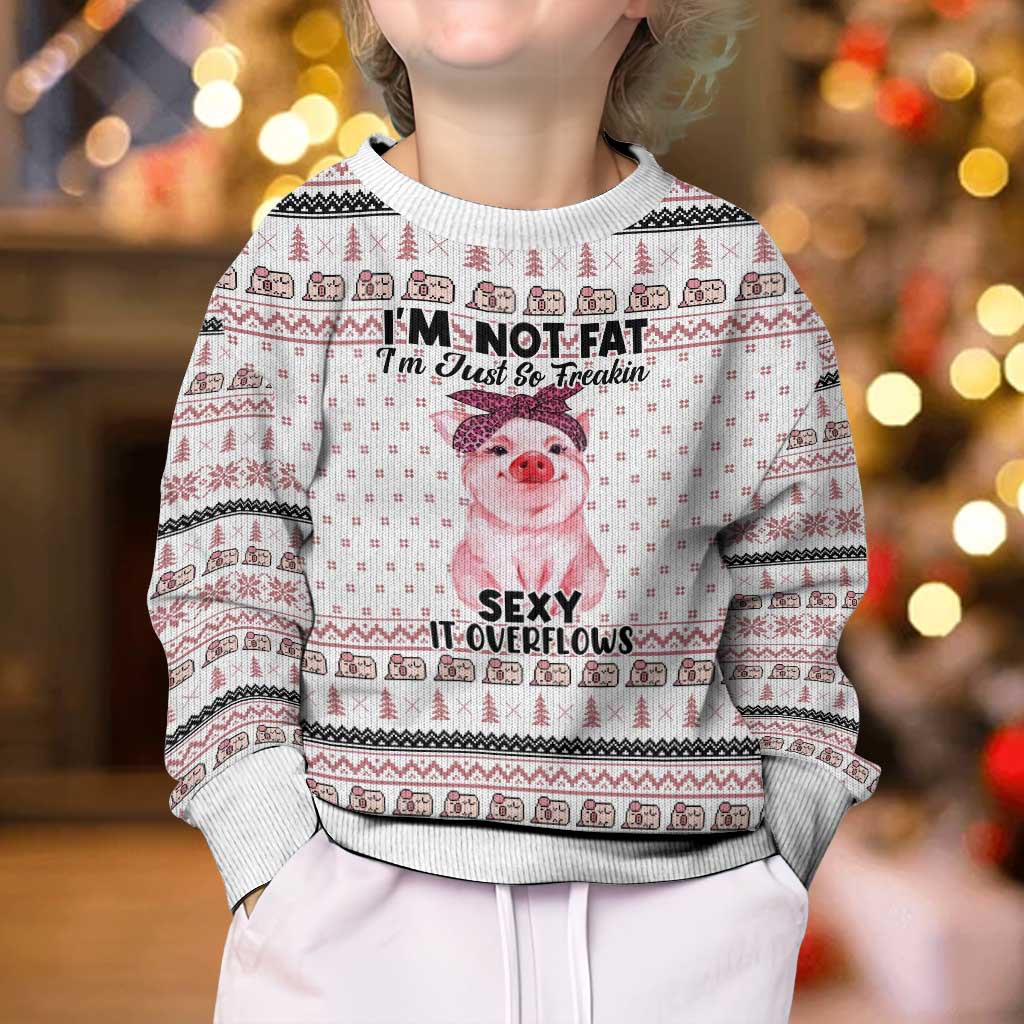 Pig Overflows Christmas Kid Ugly Christmas Sweater Xmas Holiday Patterns - Wonder Print Shop