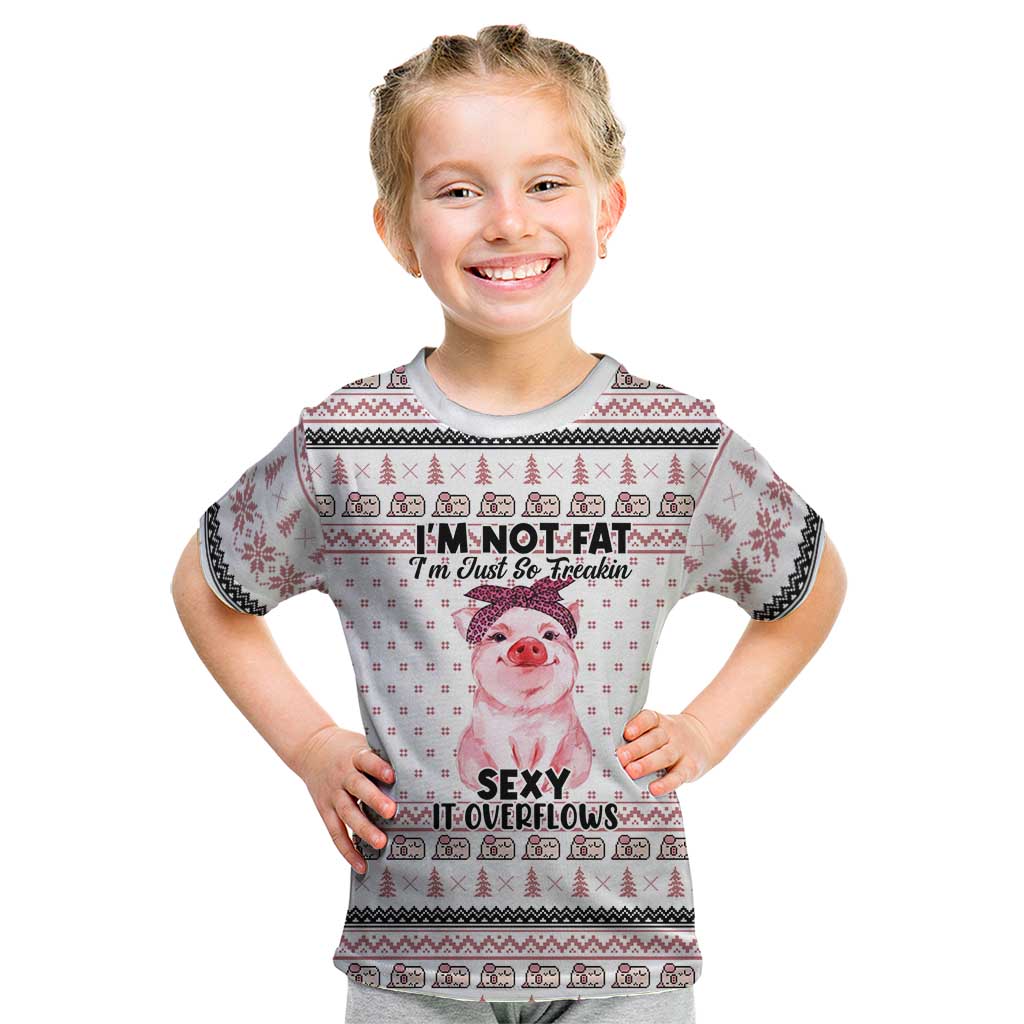 Pig Overflows Christmas Kid T Shirt Xmas Holiday Patterns - Wonder Print Shop