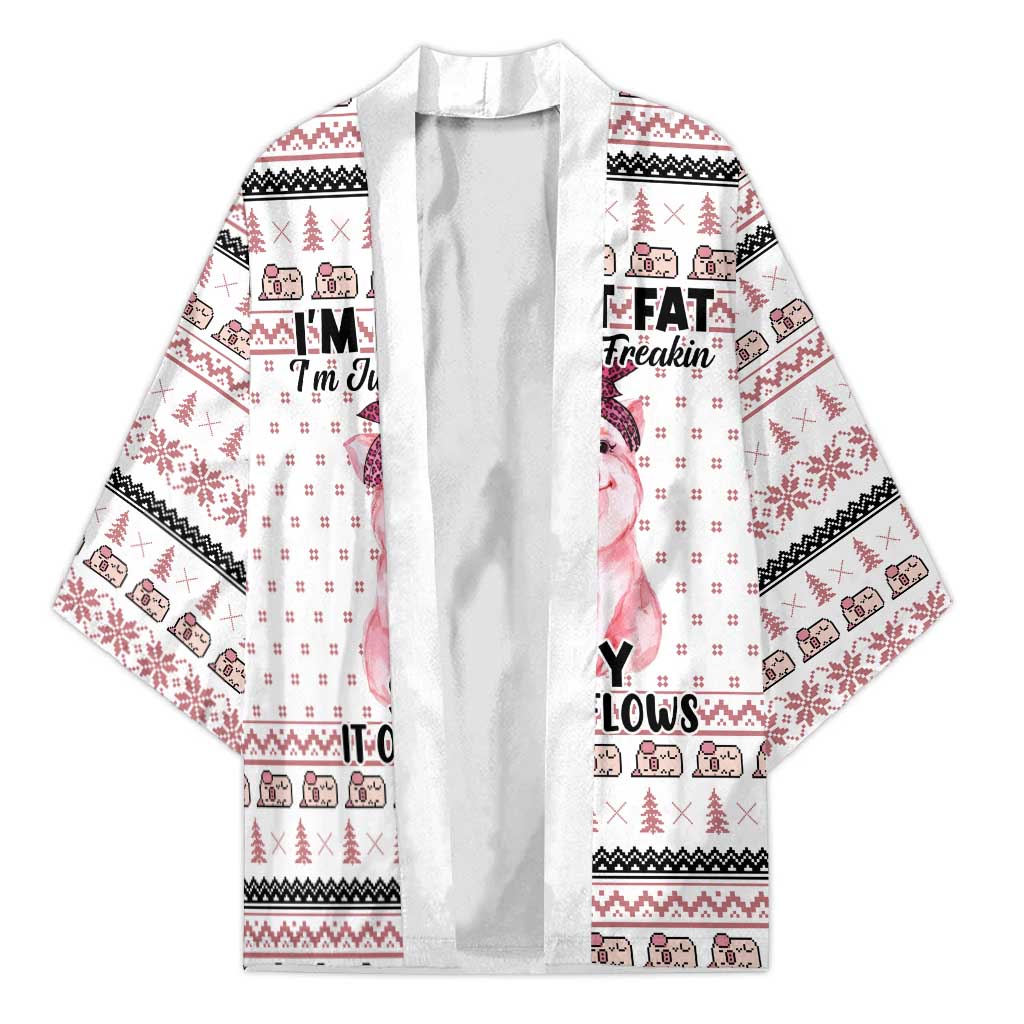 Pig Overflows Christmas Kimono Xmas Holiday Patterns - Wonder Print Shop