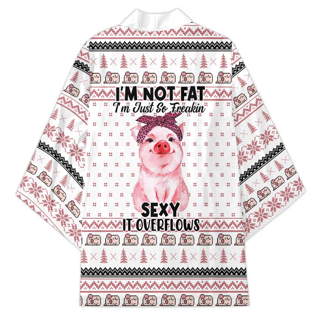 Pig Overflows Christmas Kimono Xmas Holiday Patterns - Wonder Print Shop