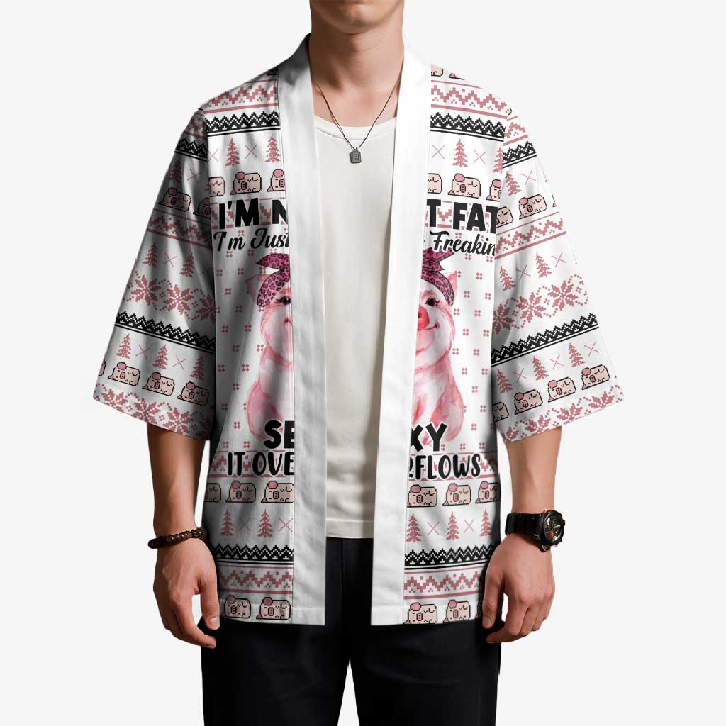 Pig Overflows Christmas Kimono Xmas Holiday Patterns - Wonder Print Shop