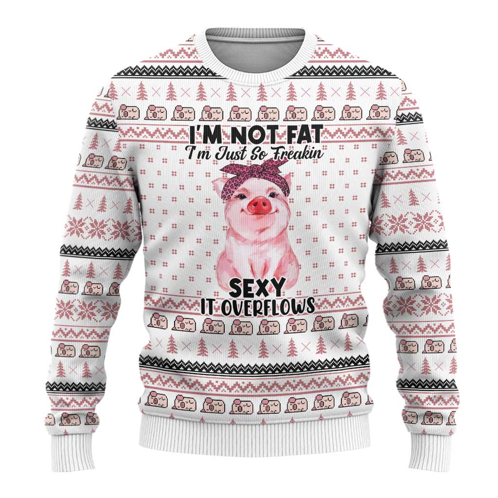Pig Overflows Christmas Ugly Christmas Sweater Xmas Holiday Patterns - Wonder Print Shop