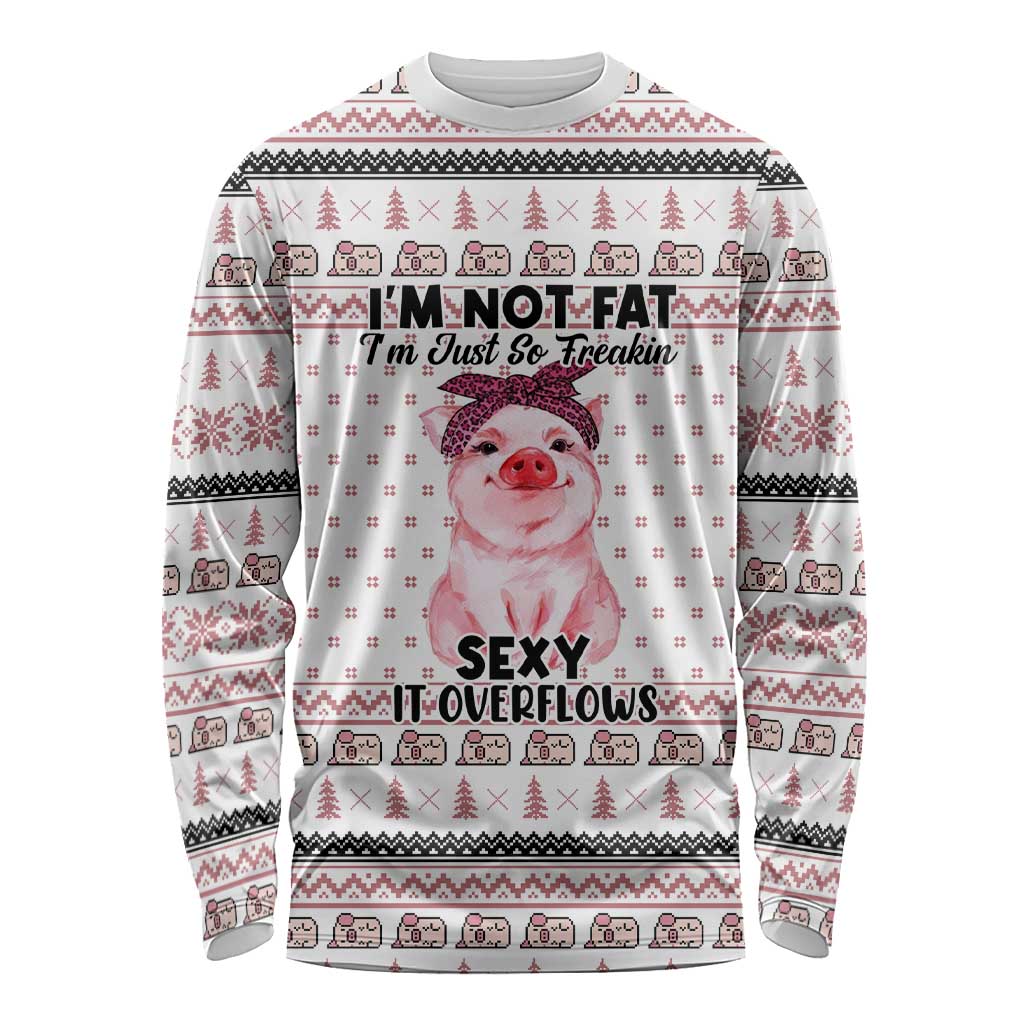 Pig Overflows Christmas Long Sleeve Shirt Xmas Holiday Patterns - Wonder Print Shop