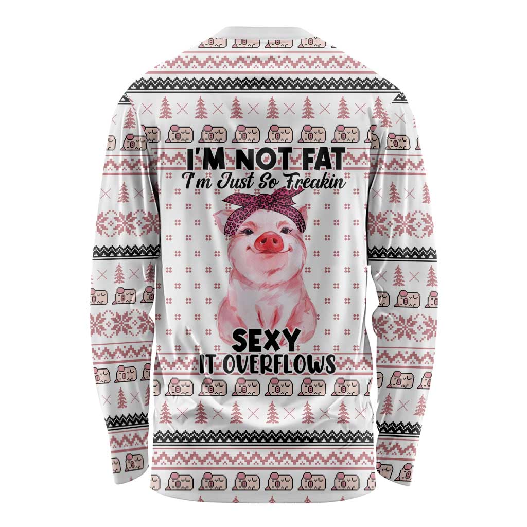 Pig Overflows Christmas Long Sleeve Shirt Xmas Holiday Patterns - Wonder Print Shop