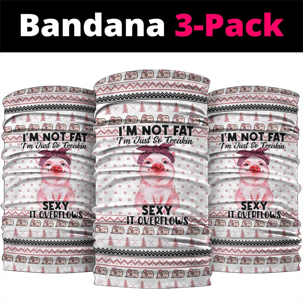 Pig Overflows Christmas Neck Gaiter Xmas Holiday Patterns - Wonder Print Shop