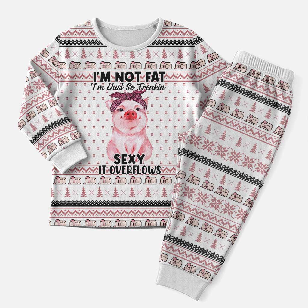Pig Overflows Christmas Pajama Set Xmas Holiday Patterns - Wonder Print Shop