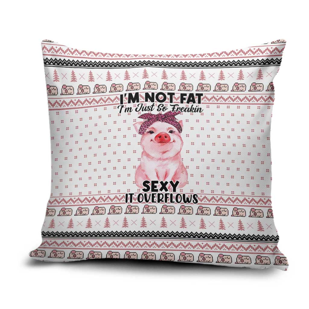 Pig Overflows Christmas Pillow Cover Xmas Holiday Patterns - Wonder Print Shop