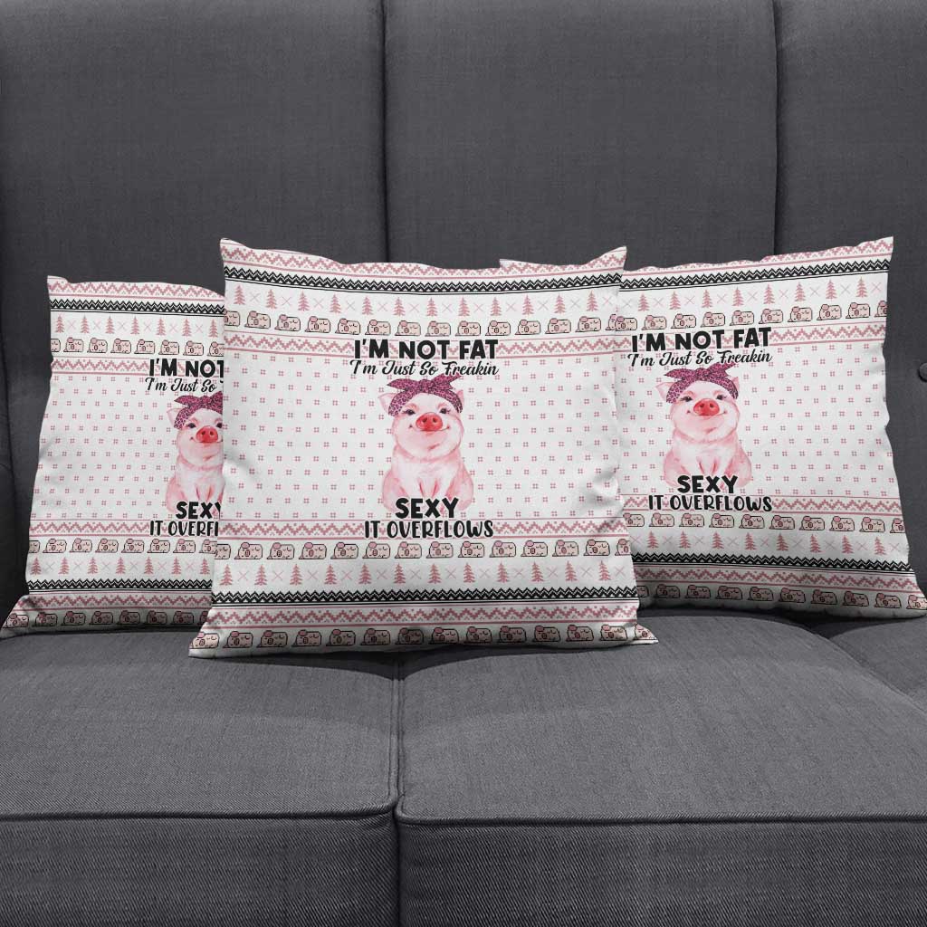 Pig Overflows Christmas Pillow Cover Xmas Holiday Patterns - Wonder Print Shop