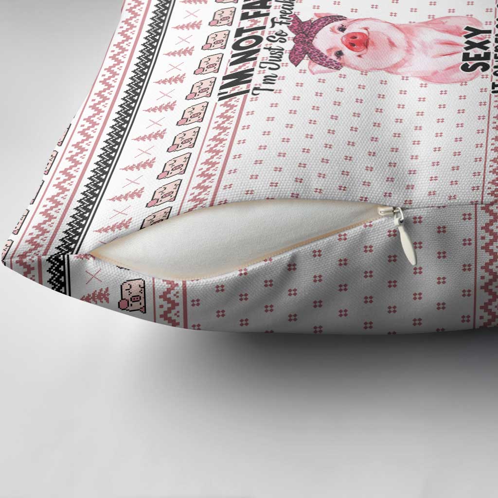 Pig Overflows Christmas Pillow Cover Xmas Holiday Patterns - Wonder Print Shop