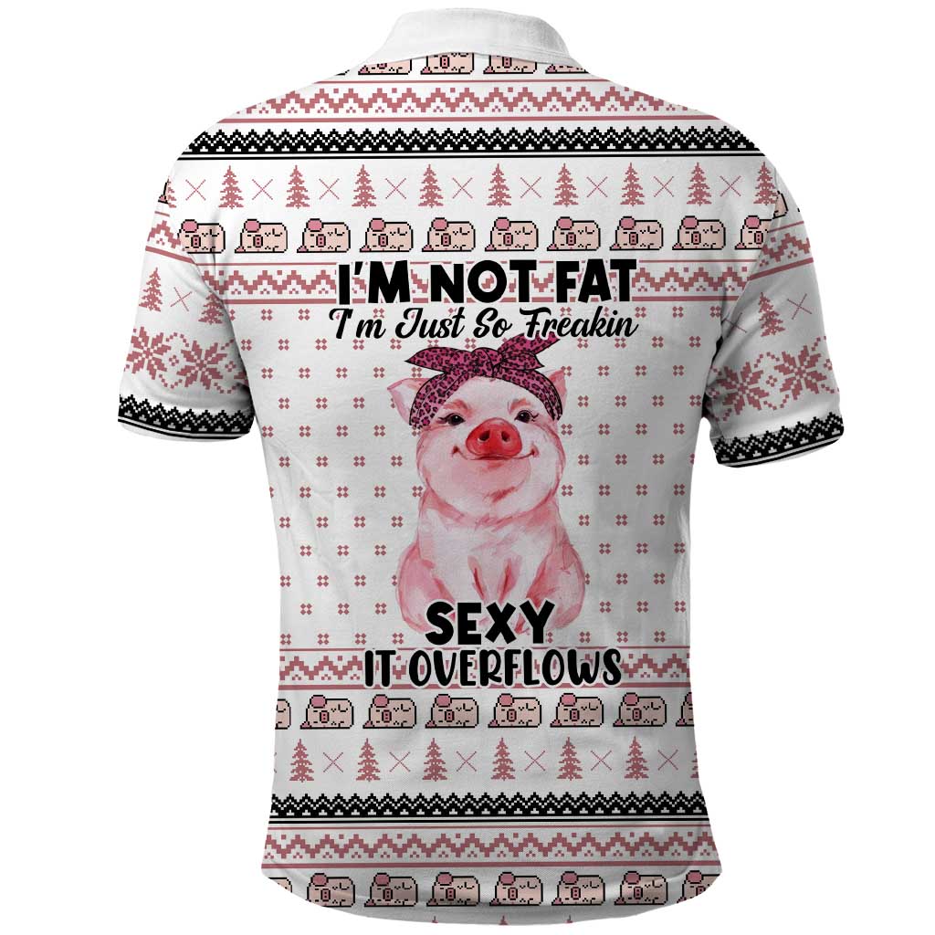 Pig Overflows Christmas Polo Shirt Xmas Holiday Patterns - Wonder Print Shop