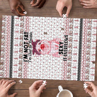 Pig Overflows Christmas Puzzle Xmas Holiday Patterns - Wonder Print Shop