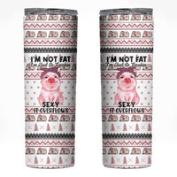 Pig Overflows Christmas Skinny Tumbler Xmas Holiday Patterns - Wonder Print Shop