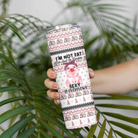 Pig Overflows Christmas Skinny Tumbler Xmas Holiday Patterns - Wonder Print Shop