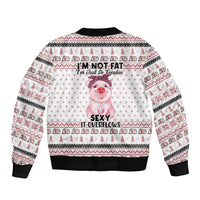 Pig Overflows Christmas Sleeve Zip Bomber Jacket Xmas Holiday Patterns - Wonder Print Shop