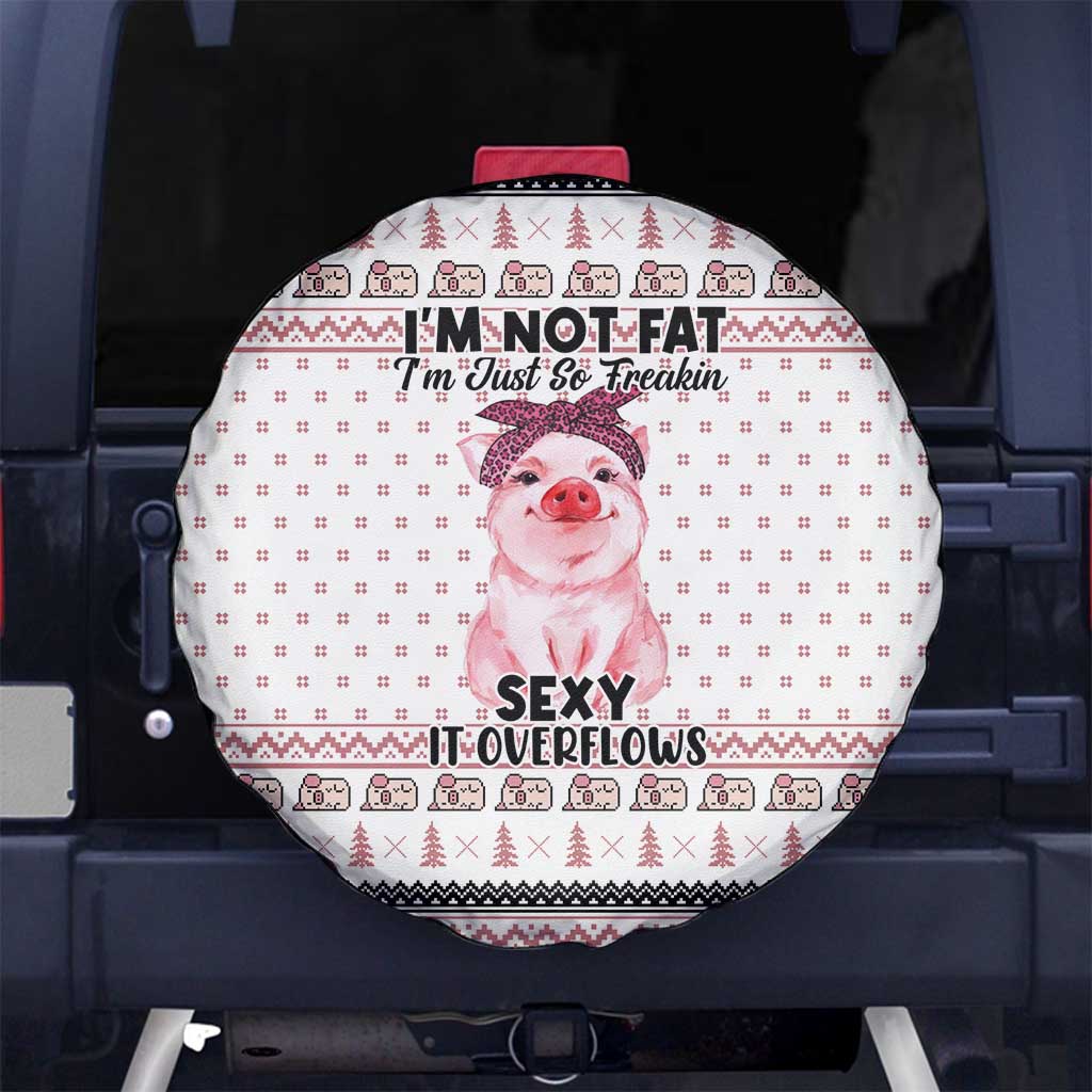 Pig Overflows Christmas Spare Tire Cover Xmas Holiday Patterns - Wonder Print Shop