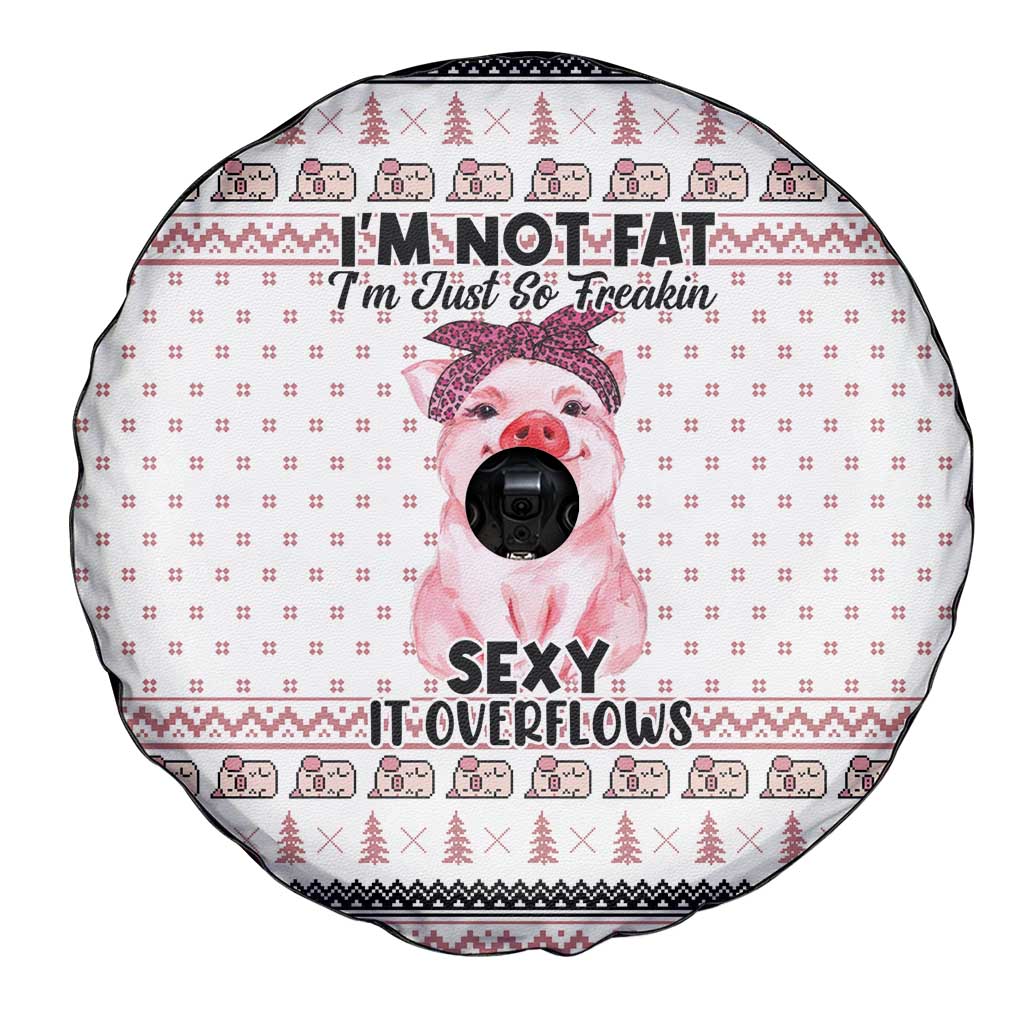 Pig Overflows Christmas Spare Tire Cover Xmas Holiday Patterns - Wonder Print Shop