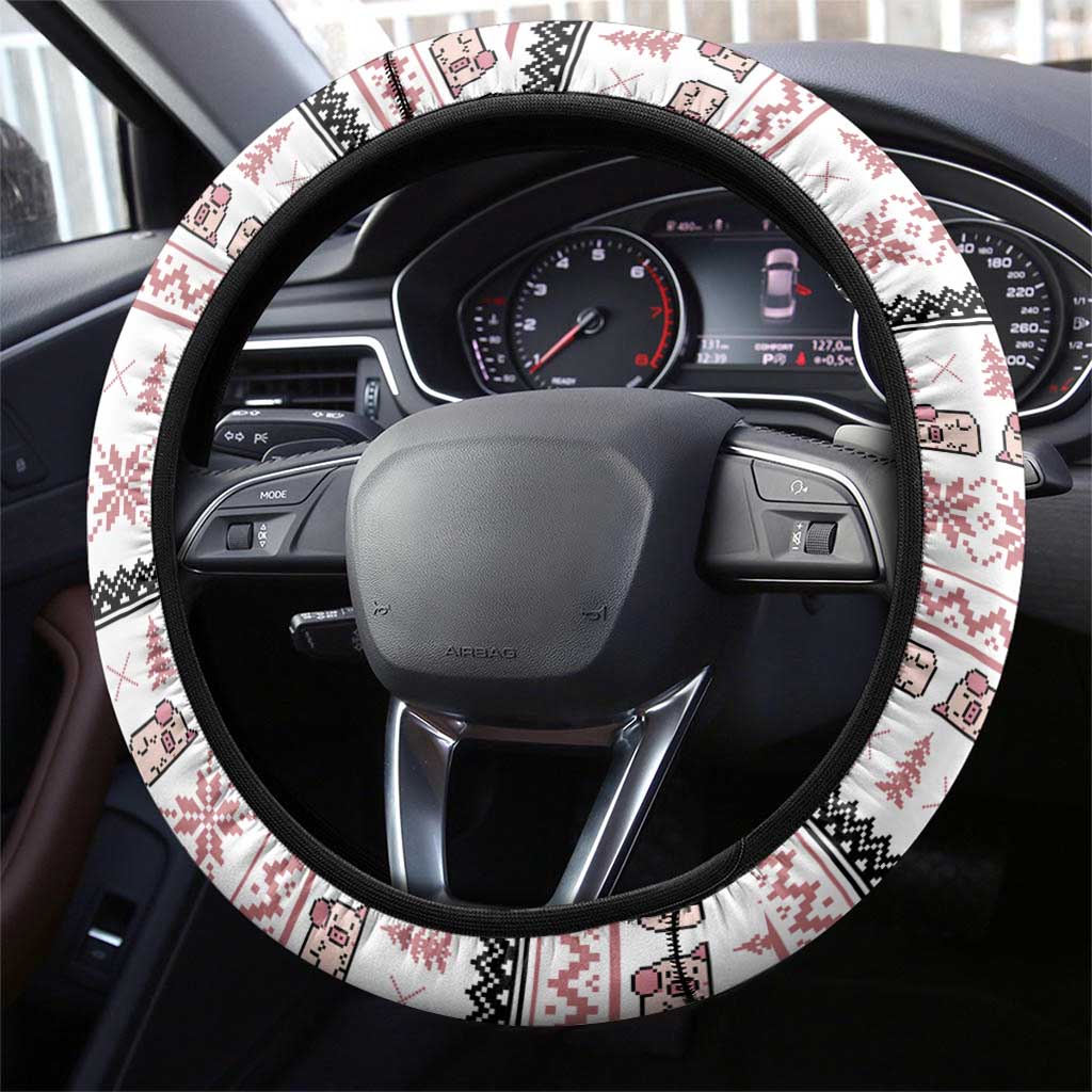 Pig Overflows Christmas Steering Wheel Cover Xmas Holiday Patterns - Wonder Print Shop