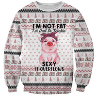 Pig Overflows Christmas Sweatshirt Xmas Holiday Patterns - Wonder Print Shop