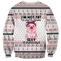 Pig Overflows Christmas Sweatshirt Xmas Holiday Patterns - Wonder Print Shop