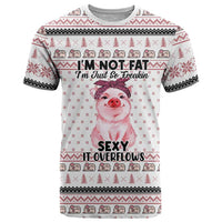 Pig Overflows Christmas T Shirt Xmas Holiday Patterns - Wonder Print Shop