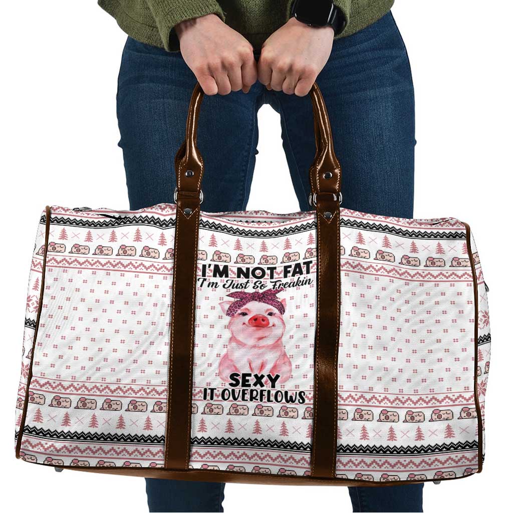 Pig Overflows Christmas Travel Bag Xmas Holiday Patterns - Wonder Print Shop