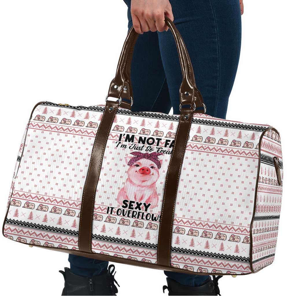 Pig Overflows Christmas Travel Bag Xmas Holiday Patterns - Wonder Print Shop