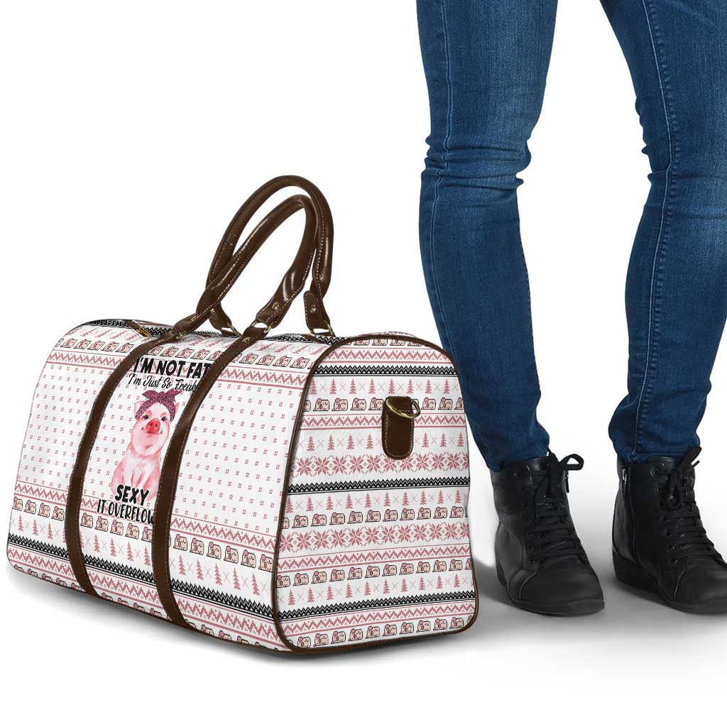 Pig Overflows Christmas Travel Bag Xmas Holiday Patterns - Wonder Print Shop
