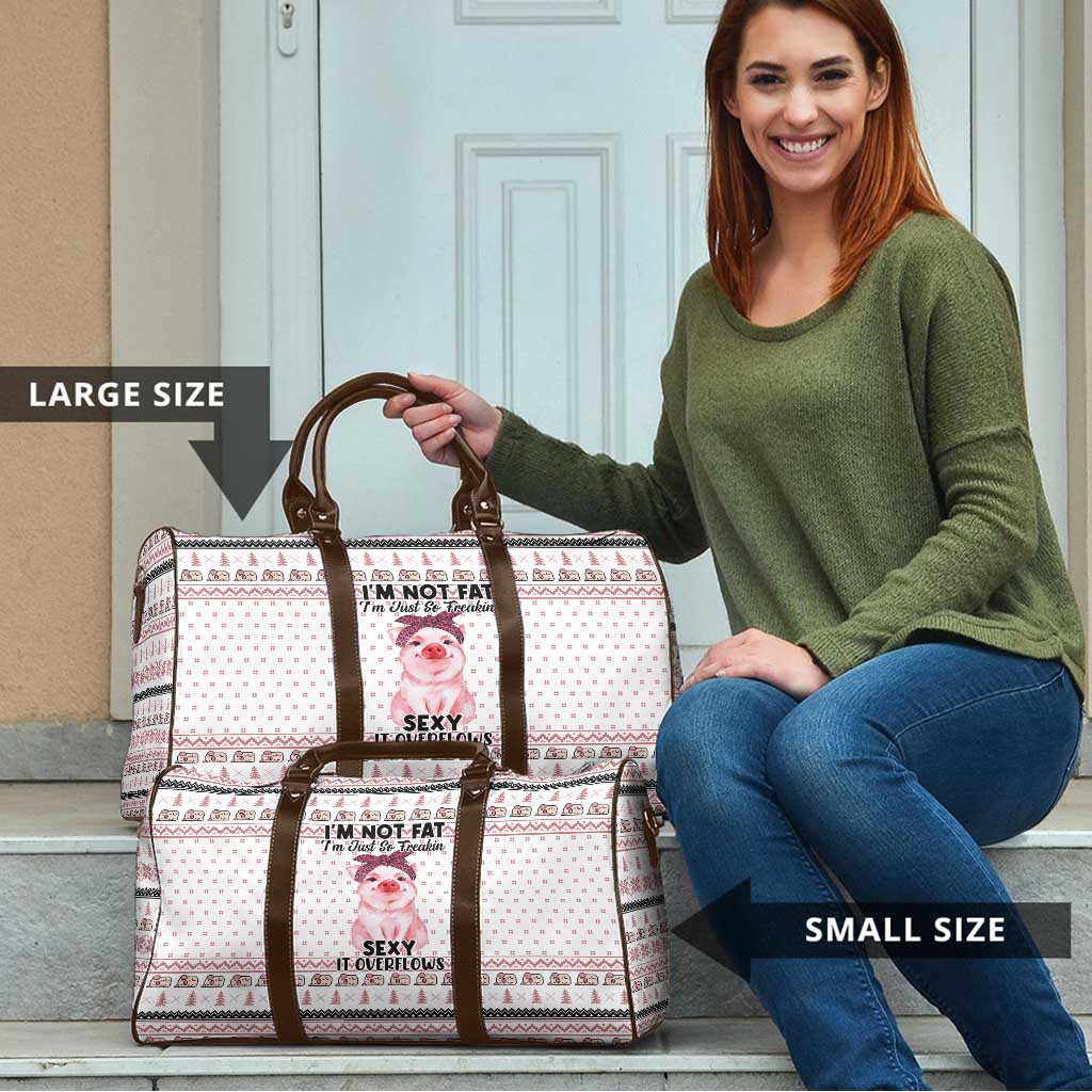 Pig Overflows Christmas Travel Bag Xmas Holiday Patterns - Wonder Print Shop