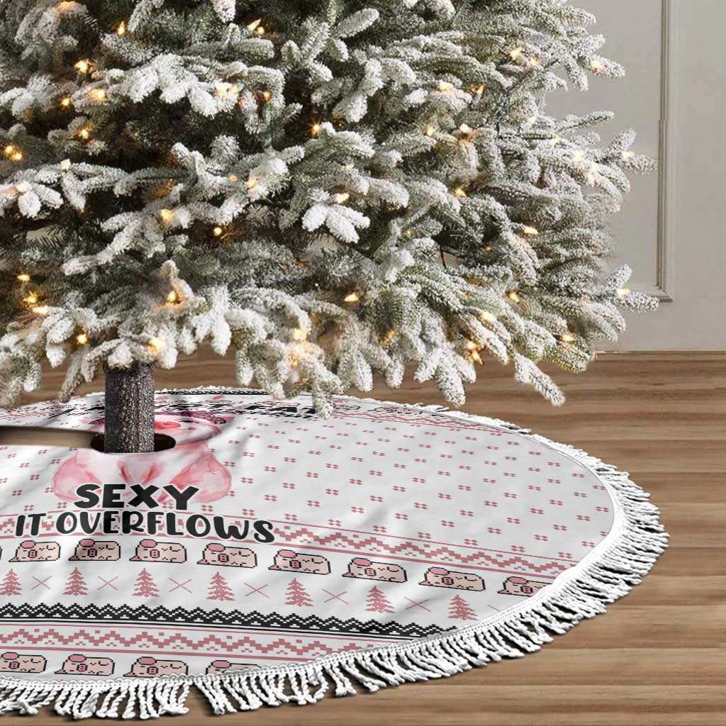 Pig Overflows Christmas Tree Skirt Xmas Holiday Patterns - Wonder Print Shop
