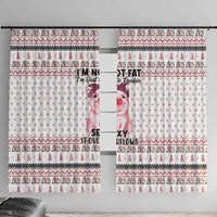 Pig Overflows Christmas Window Curtain Xmas Holiday Patterns - Wonder Print Shop