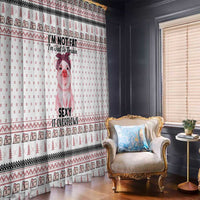 Pig Overflows Christmas Window Curtain Xmas Holiday Patterns - Wonder Print Shop