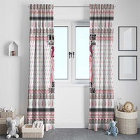 Pig Overflows Christmas Window Curtain Xmas Holiday Patterns - Wonder Print Shop