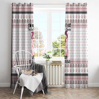 Pig Overflows Christmas Window Curtain Xmas Holiday Patterns - Wonder Print Shop