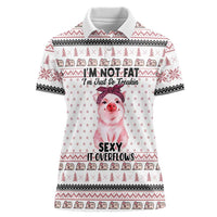 Pig Overflows Christmas Women Polo Shirt Xmas Holiday Patterns - Wonder Print Shop