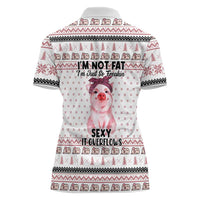 Pig Overflows Christmas Women Polo Shirt Xmas Holiday Patterns - Wonder Print Shop