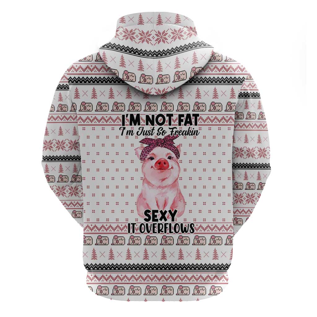 Pig Overflows Christmas Zip Hoodie Xmas Holiday Patterns - Wonder Print Shop