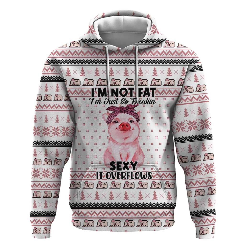 Pig Overflows Christmas Zip Hoodie Xmas Holiday Patterns - Wonder Print Shop