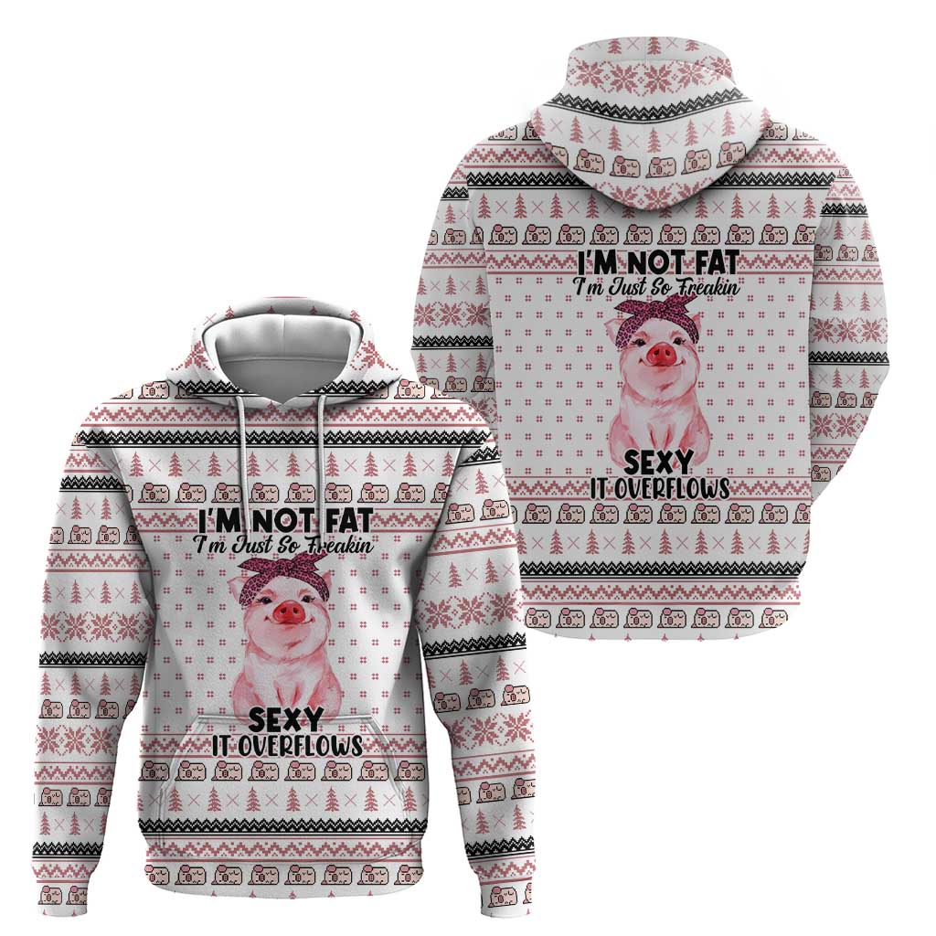 Pig Overflows Christmas Zip Hoodie Xmas Holiday Patterns - Wonder Print Shop