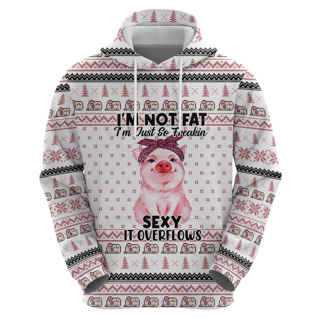 Pig Overflows Christmas Zip Hoodie Xmas Holiday Patterns - Wonder Print Shop