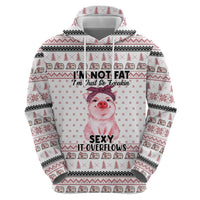 Pig Overflows Christmas Zip Hoodie Xmas Holiday Patterns - Wonder Print Shop
